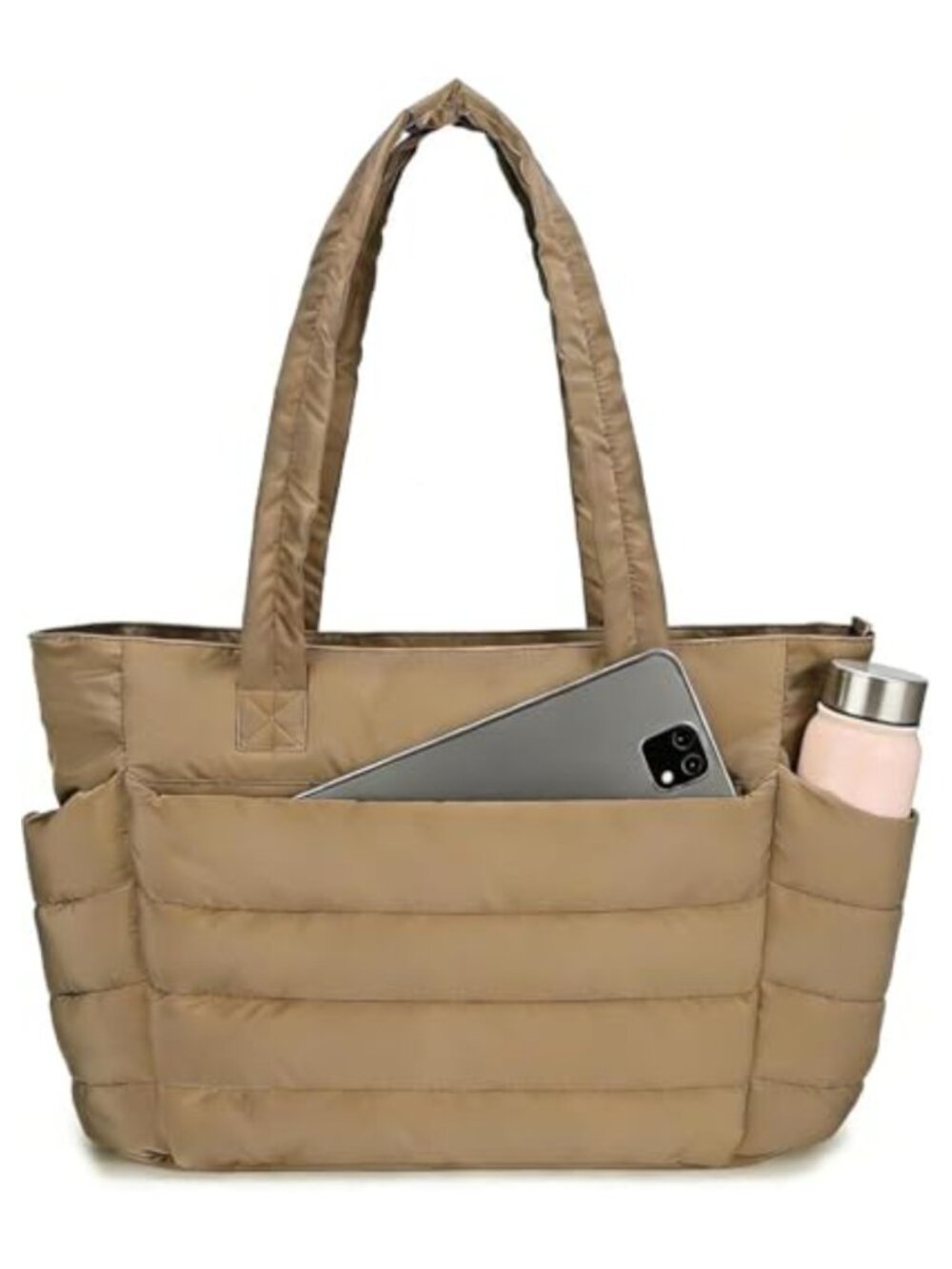 Urbanstand Quilted Puffer Tote Bag with Laptop Compartment